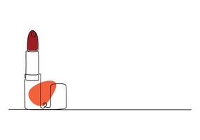 continu un ligne dessin de rouge à lèvres Icônes ensemble. minimal conception, faire en haut imprimer, cosmétique bannière, carte, affiche, brochure, beauté logo. pro illustration vecteur