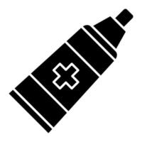 icône de glyphe de pommade vecteur