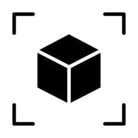 icône de glyphe de conception 3D vecteur