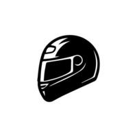 moto casque icône ensemble. courses équipe casque illustration vecteur