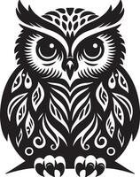 hibou des oiseaux illustration eps dix vecteur