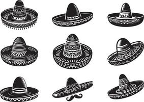 mexicain chapeau illustration eps dix vecteur