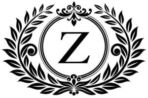 feuille lettre z logo icône modèle conception vecteur