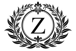 feuille lettre z logo icône modèle conception vecteur