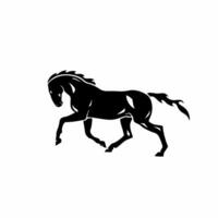 cheval symbole logo. tatouage conception. pochoir illustration vecteur