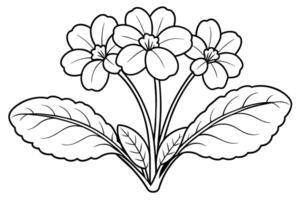 fleur arrangement ligne art conception vecteur