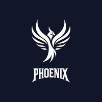 minimal phénix logo vecteur