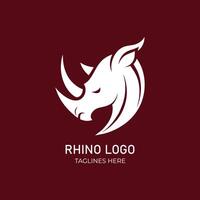 une rhinocéros logo vecteur