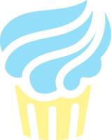 icône de boulangerie et de gâteau. bonbons, symbole de la nourriture sucrée vecteur