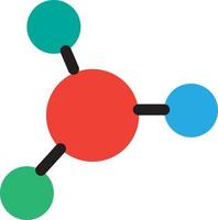 biologie moléculaire ou vecteur d'icône de composé chimique