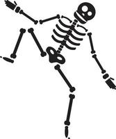 illustration vectorielle de squelette halloween heureux vecteur