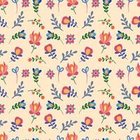 floral sans couture modèle dans boho style. illustration pour tissu, emballage papier, emballage, couverture, Cas vecteur