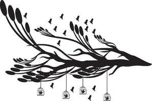 oiseau silhouette illustration vecteur