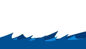 illustration de bleu mer l'eau Contexte. parfait pour fond d'écran, arrière-plan, bannière, brochure, livre couverture, magazine vecteur
