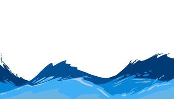 illustration de bleu mer l'eau Contexte. parfait pour fond d'écran, arrière-plan, bannière, brochure, livre couverture, magazine vecteur