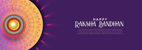 content rakshabandhan fête bannière conception vecteur