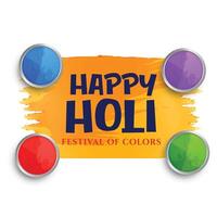 happy holi festival des couleurs fond de célébration vecteur