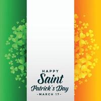 content Saint patricks journée Contexte avec Irlande drapeau vecteur