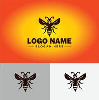 frelon abeille logo icône pour affaires marque app icône frelon abeille logo modèle vecteur