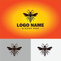 frelon abeille logo icône pour affaires marque app icône frelon abeille logo modèle vecteur