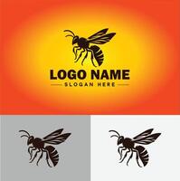 frelon abeille logo icône pour affaires marque app icône frelon abeille logo modèle vecteur