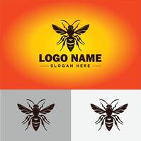 frelon abeille logo icône pour affaires marque app icône frelon abeille logo modèle vecteur