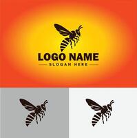 frelon abeille logo icône pour affaires marque app icône frelon abeille logo modèle vecteur