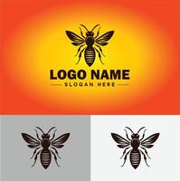 frelon abeille logo icône pour affaires marque app icône frelon abeille logo modèle vecteur