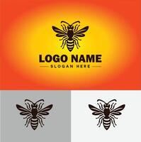 frelon abeille logo icône pour affaires marque app icône frelon abeille logo modèle vecteur