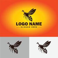 frelon abeille logo icône pour affaires marque app icône frelon abeille logo modèle vecteur