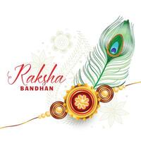 raksha bandhan magnifique salutation conception vecteur