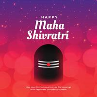 maha shivratri salutation Contexte avec branler vecteur