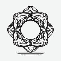contour art asymétrique abstrait forme vecteur