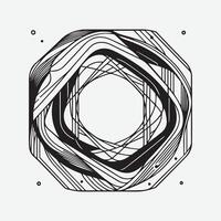 contour art asymétrique abstrait forme vecteur