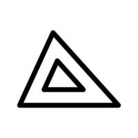 Triangle icône symbole conception illustration vecteur