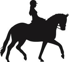 cow-boy figure silhouette avec lasso et cheval. illustration icône vecteur