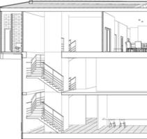 3d illustration du projet de construction vecteur