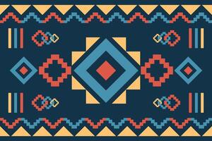 navajo originaire de américain en tissu sans couture motif, géométrique tribal ethnique traditionnel arrière-plan, conception éléments, conception pour tapis, papier peint, vêtements, tapis, intérieur, broderie illustration. vecteur