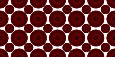 rouge et noir Couleur cercle fleur conception pour designers vecteur