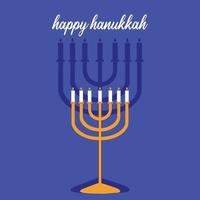 illustration vectorielle joyeux hanukkah festival d'ordination vecteur