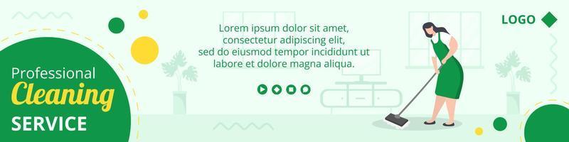 poste de service de nettoyage à domicile modifiable sur fond carré adapté aux médias sociaux, aux flux, aux cartes, aux salutations, aux annonces Internet imprimées et Web vecteur