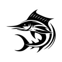 marlin pêche logo illustration vecteur