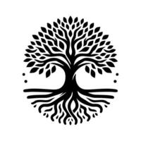 noir arbre logo conception inspiration vecteur