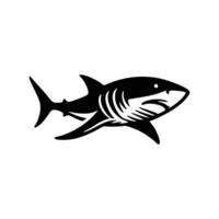 noir requin logo conception vecteur