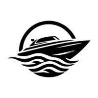 la vitesse bateau logo icône conception. la vitesse bateau illustration vecteur