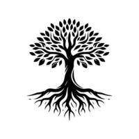 noir arbre logo conception inspiration vecteur