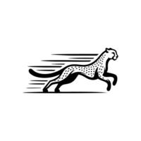 guépard logo.running guépard animal logo vecteur