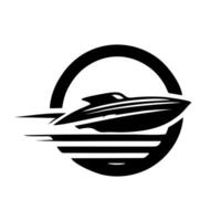 la vitesse bateau logo icône conception. la vitesse bateau illustration vecteur