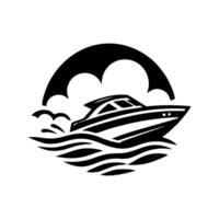 la vitesse bateau logo icône conception. la vitesse bateau illustration vecteur