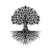 noir arbre logo conception inspiration vecteur